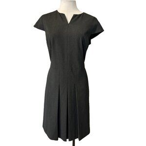 Brooks Brothers Dress 12 Gray Short Sleeve Stretch Career Church NWT $199
